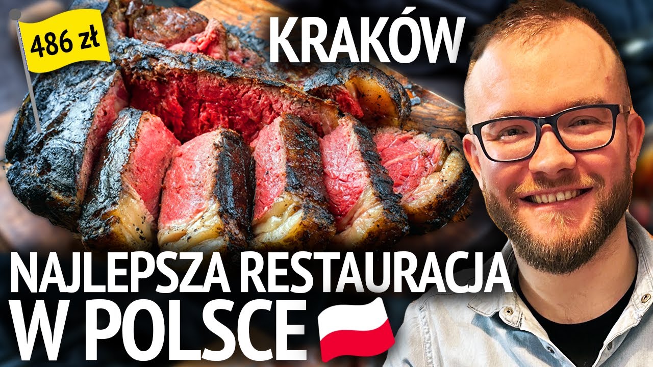 NAJLEPSZA RESTAURACJA W POLSCE jest w Krakowie! Stek w Fiorentina Dom Polski (Kraków) GASTRO VLOG