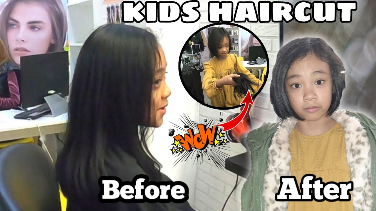 My daughter new haircut @newlook | pinoy barbershop Madrid 🇪🇸