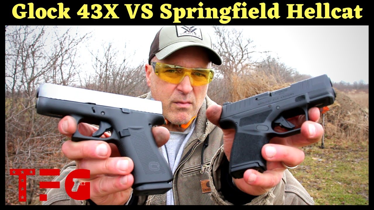 Glock 43X против Springfield Hellcat — сравнение дальности — TheFirearmGuy