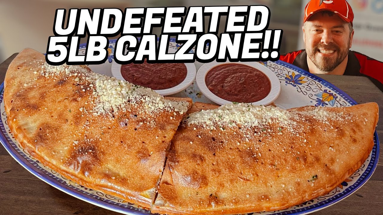 Milano's Undefeated 5lb "Godfather" Italian Calzone Challenge!!
