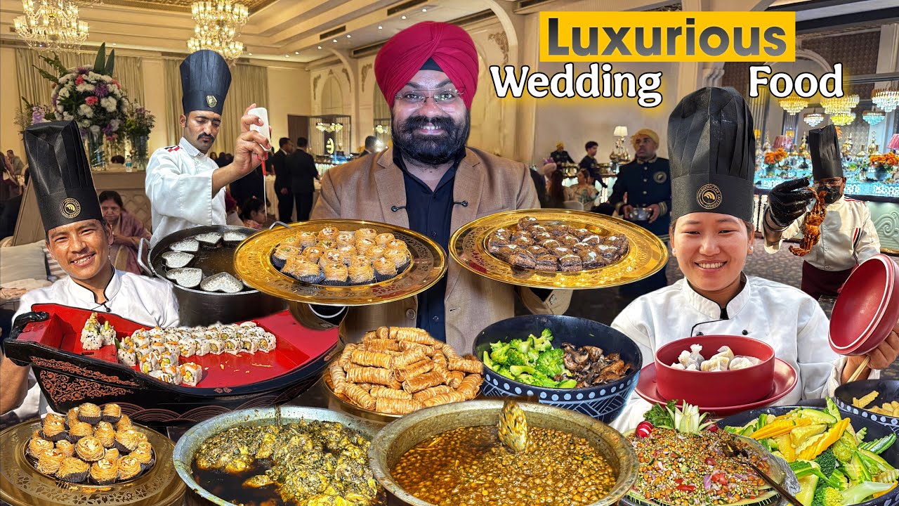 Delhi Ki Shahi Shaadi Ka Best Food Tour | Punjabi Wedding Food | Luxury Wedding
