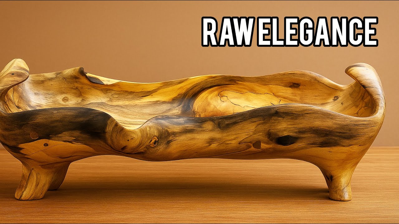 I Handcrafted This Unique Deformed Walnut Fruit Bowl &mdash; A Rustic Wooden Masterpiece
