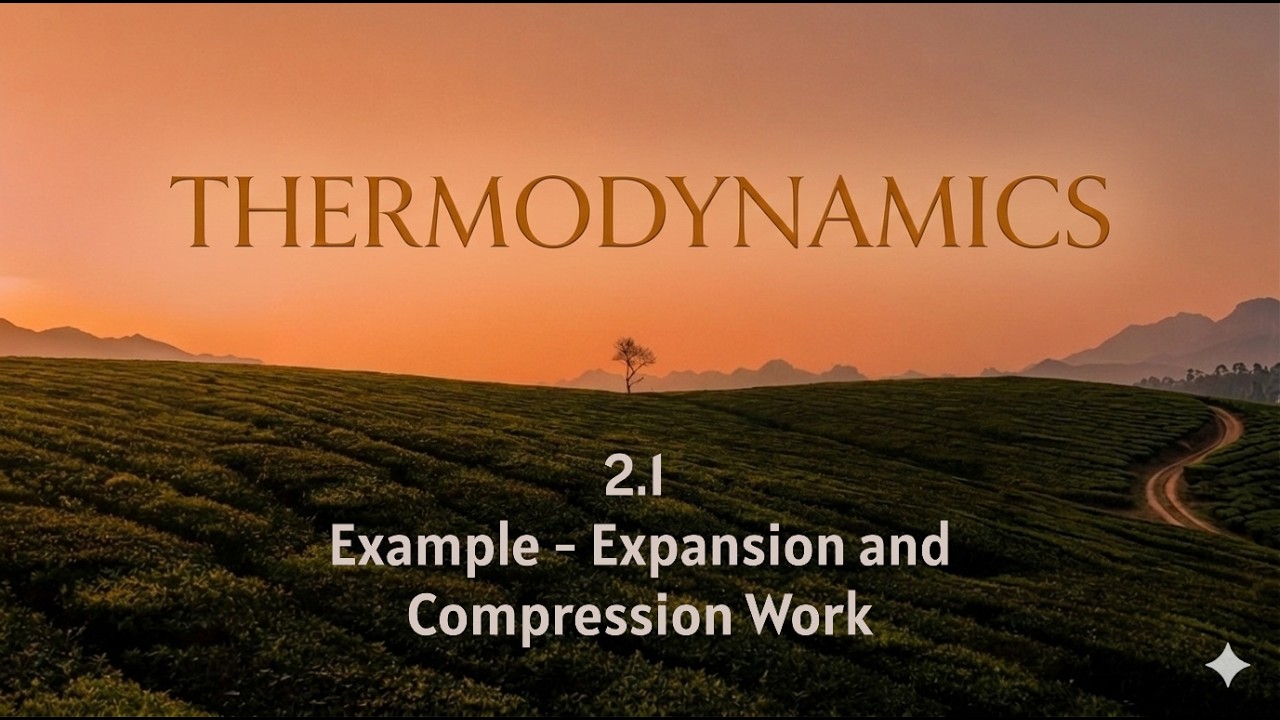 Thermodynamics 2.1 Example - Expansion and Compression Work