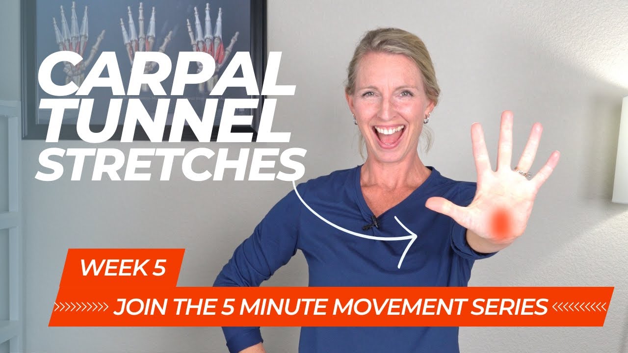 Carpal Tunnel Relief Stretches for Both Hands: 5 Minute Follow Along Movement Series Week 5