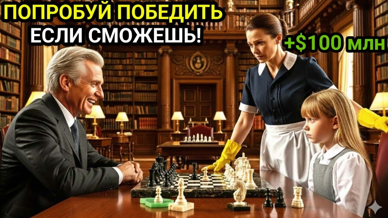 Обыграй меня — дам $100 млн — смеялся миллиардер. Но когда дочь прислуги сделала ход, он побледнел