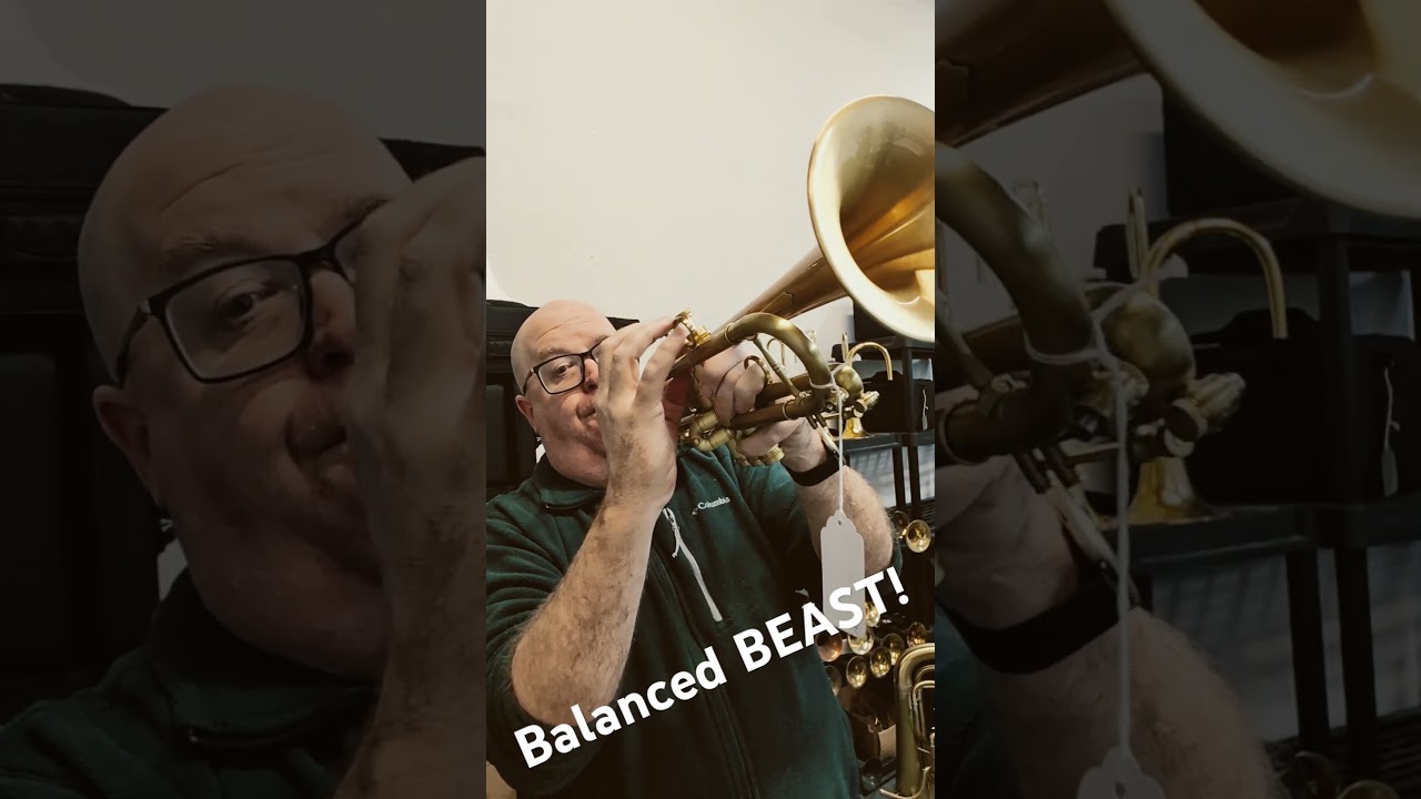 This CarolBrass Balanced Action Trumpet is so much fun!  ACB  mini show and tell! #trumpet  #acb