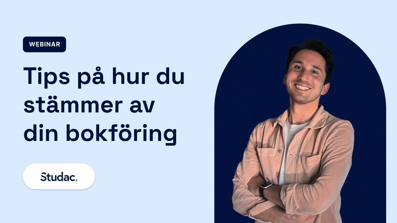 Webinar: Stäm av din bokföring