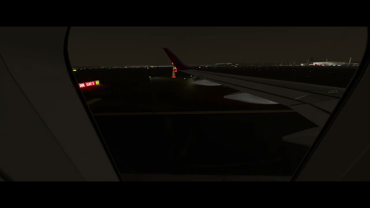 4K - MSFS 2020 - LANDING WINGVIEW at Dubai (OMDB) -  A32