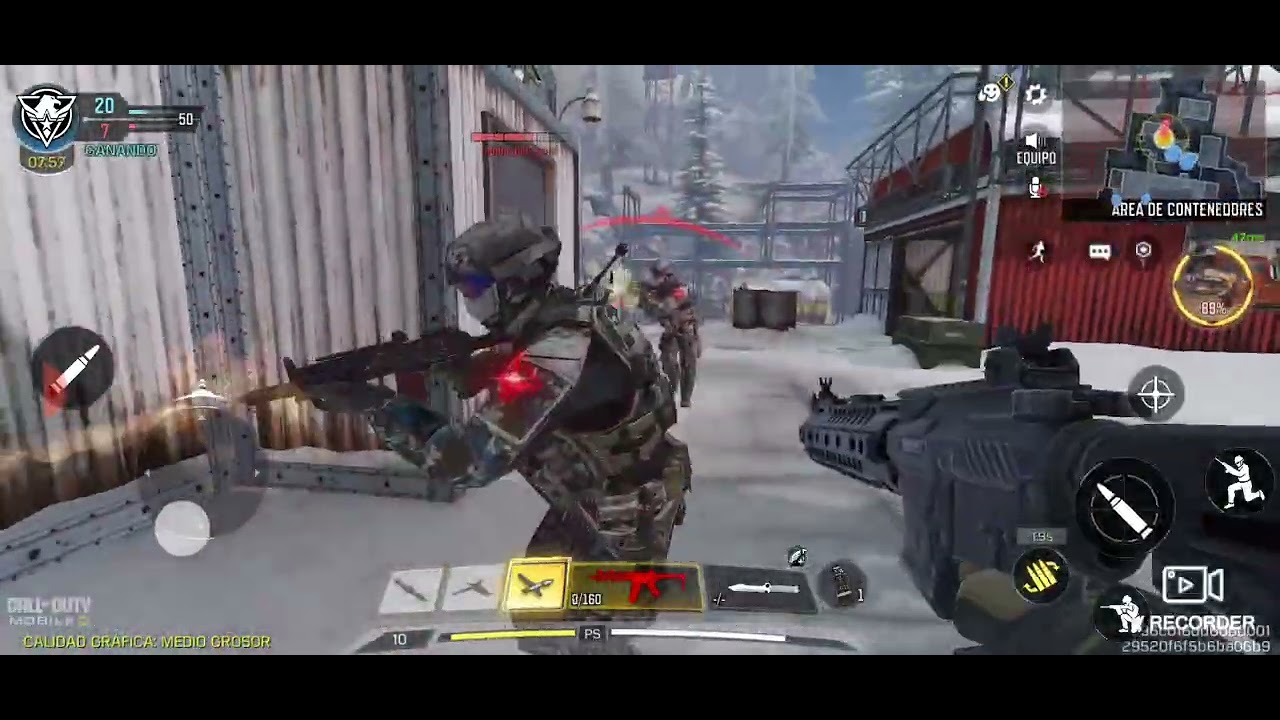 Jugando call of duty