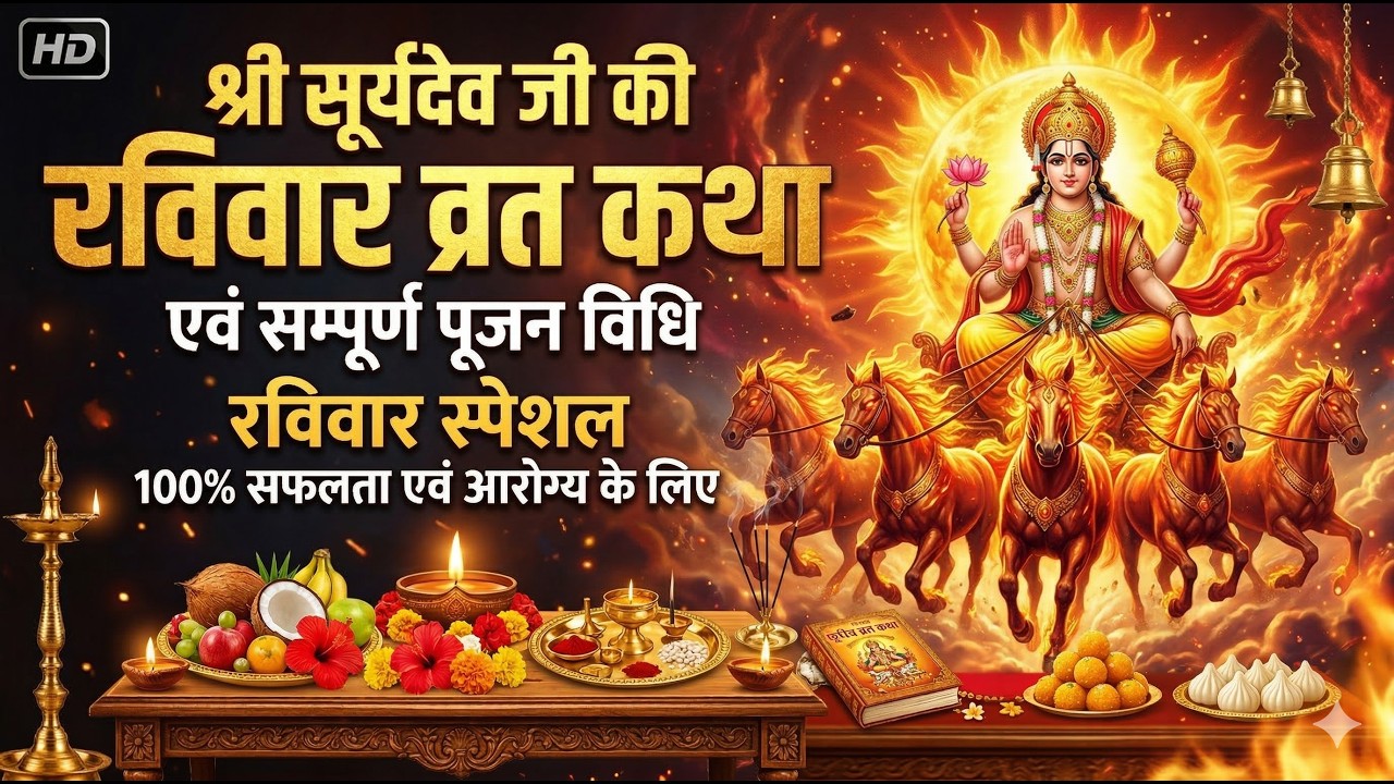 सूर्य भगवान की चमत्कारी कथा | एक बार सुनते ही जीवन में उजाला आ जाएगा || रविवार स्पेशल: || अद्भुत कथा