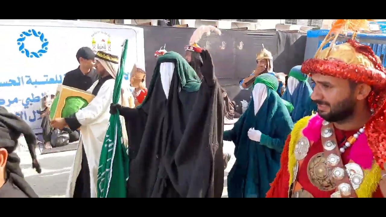 دخول مسيرة أهالي السماوه بين الحرمين ٢٠٢٤