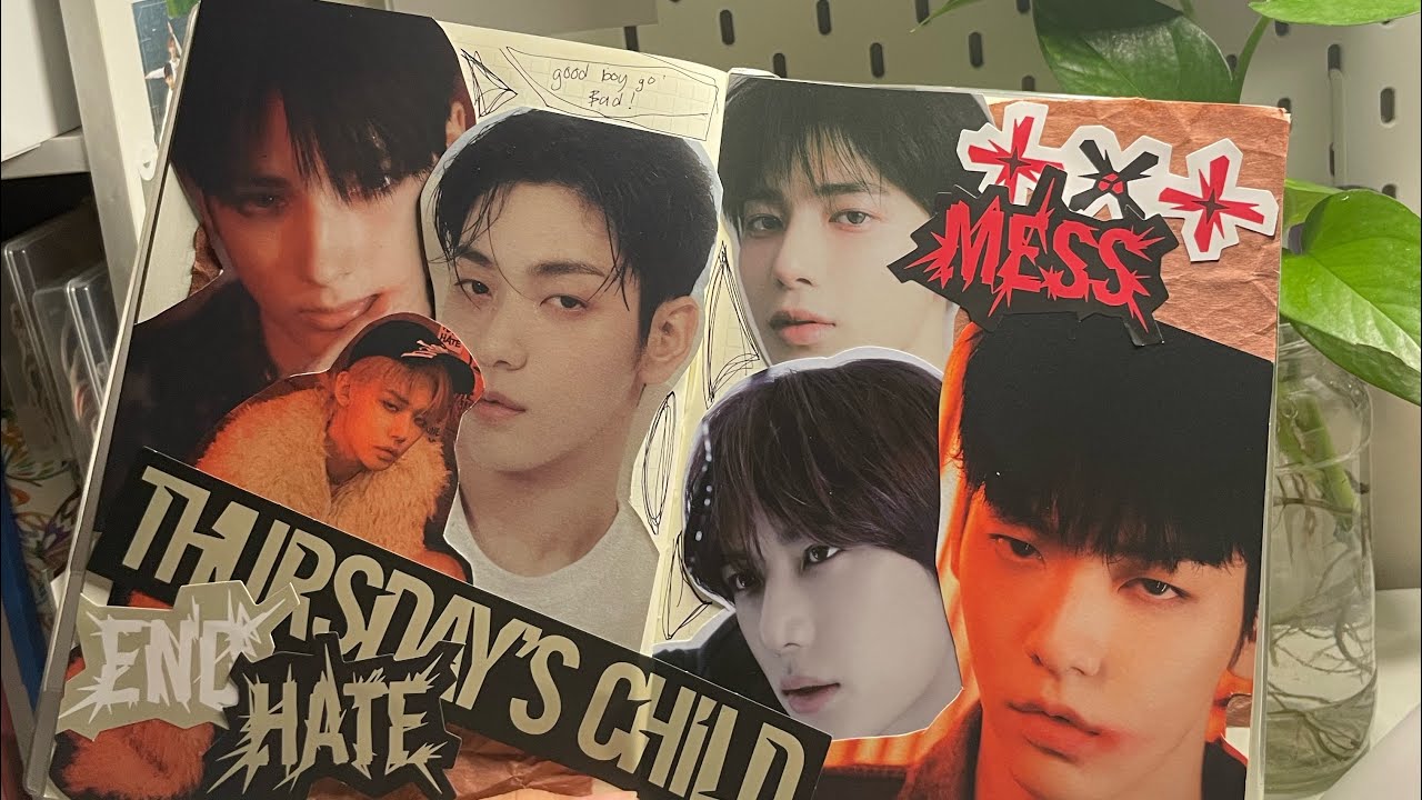 🌱 Kpop journal: TXT Thursday child + unboxing album + soobin photocards