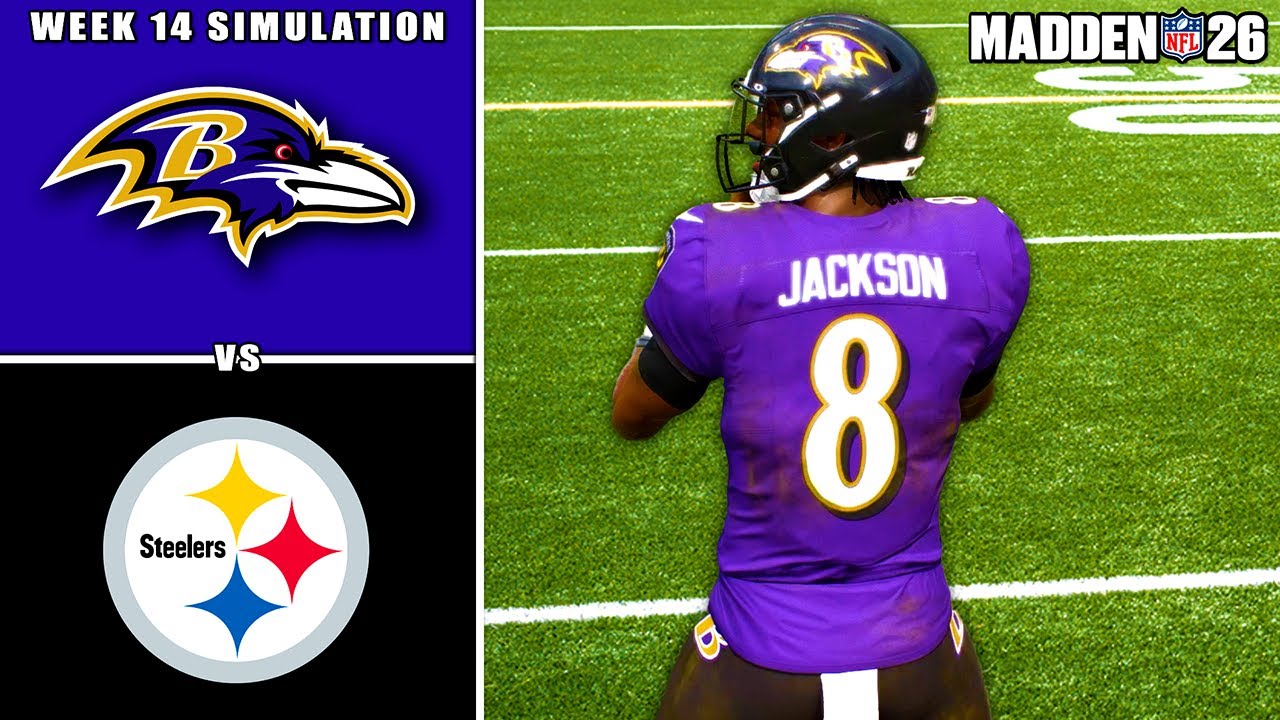 Ravens vs Steelers Week 14 Simulation (Madden 26)