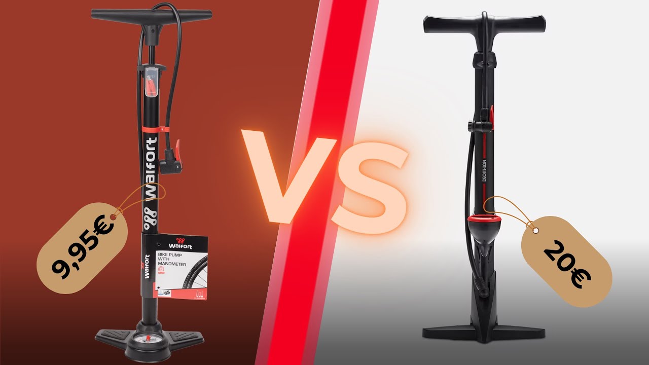 Pompe vélo Decathlon vs Action - Le comparo