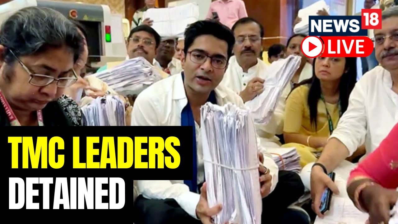 TMC Delegation, Sitting On 'Dharna' Outside ECI Office In Delhi, Detained | N18L | News18 Live