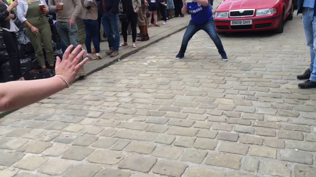 Meanwhile outside the Fleece.