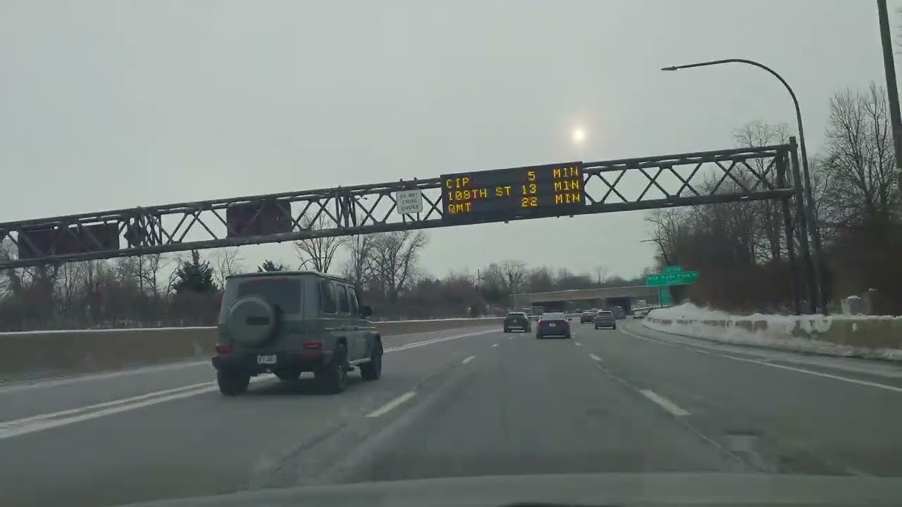Driving Nassau County two days after the snow storm Long Island New York 2026 Jan 27 