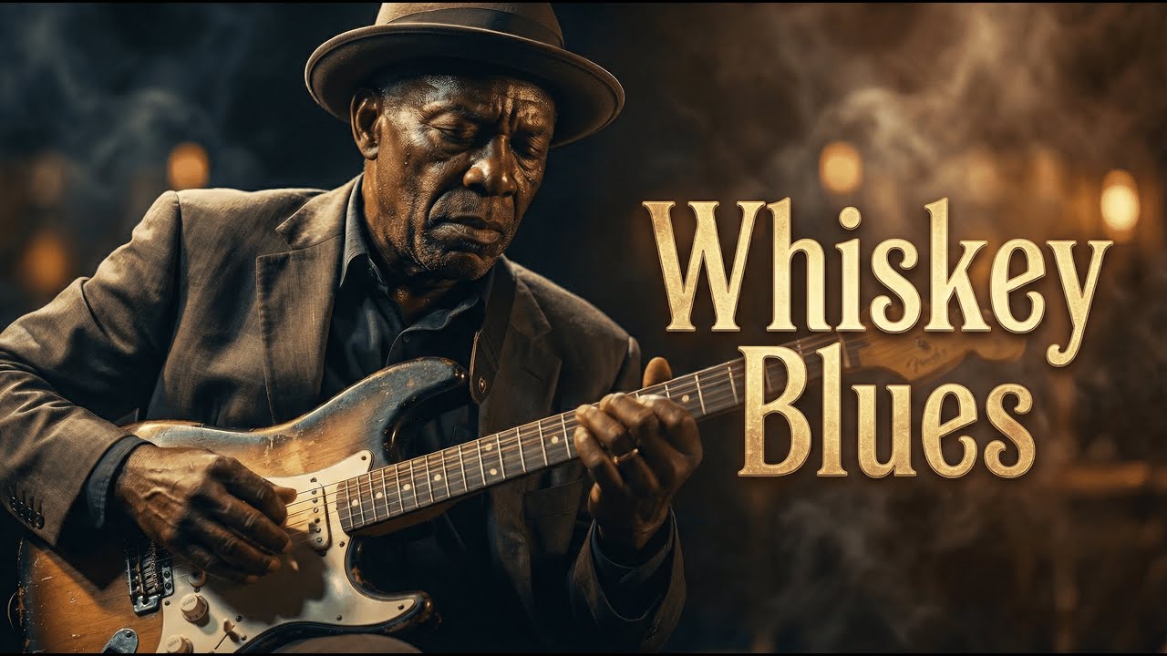Whiskey Blues Night 🥃 Smoky Slow Blues Guitar for Late Night Relaxation (2 Hours)