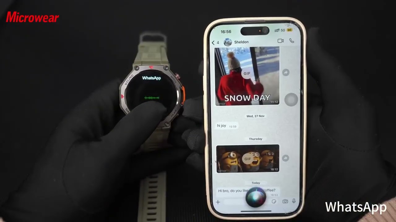 Smartwatch Microwear MA31 Serie 10 Resistente A Água Bússola Chatgpt Lançamento