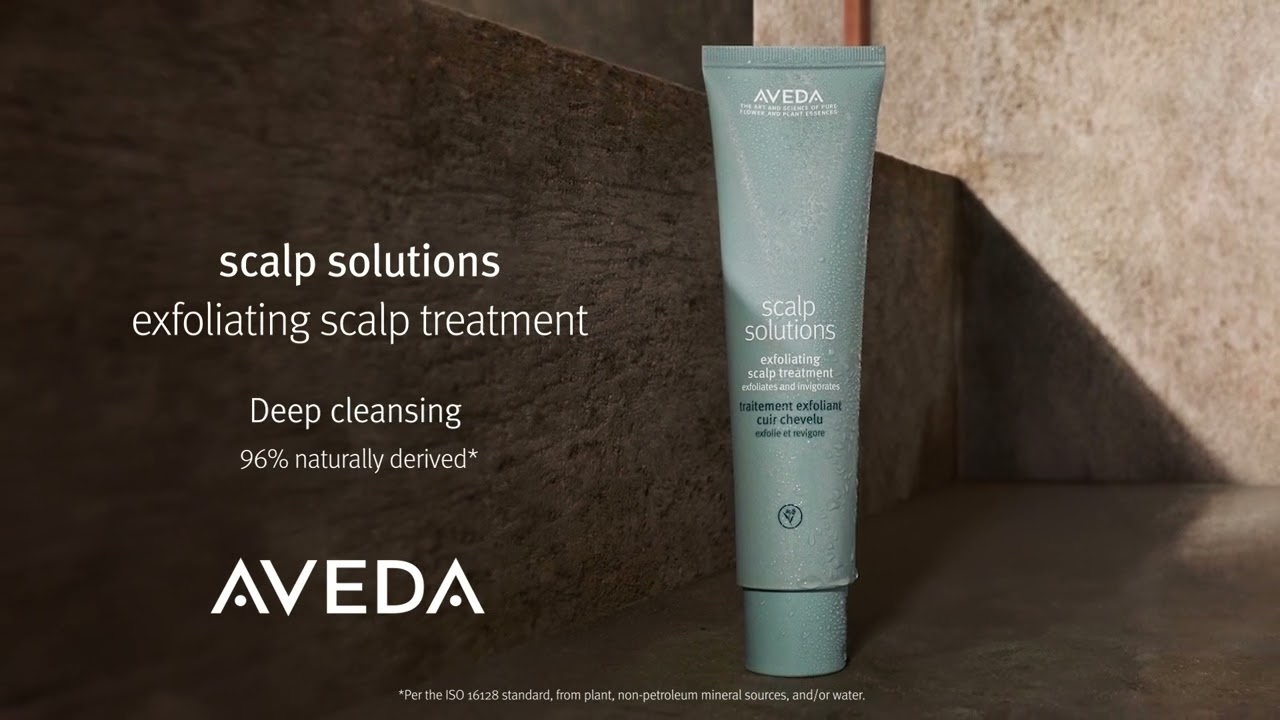 Cleansing Test with Eye Liner Using Scalp Solutions Exfoliating Scalp Treatment | Aveda