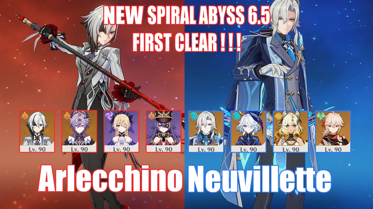 C0 Arlecchino & C1 Neuvillette | NEW Spiral Abyss 6.5 | Genshin Impact