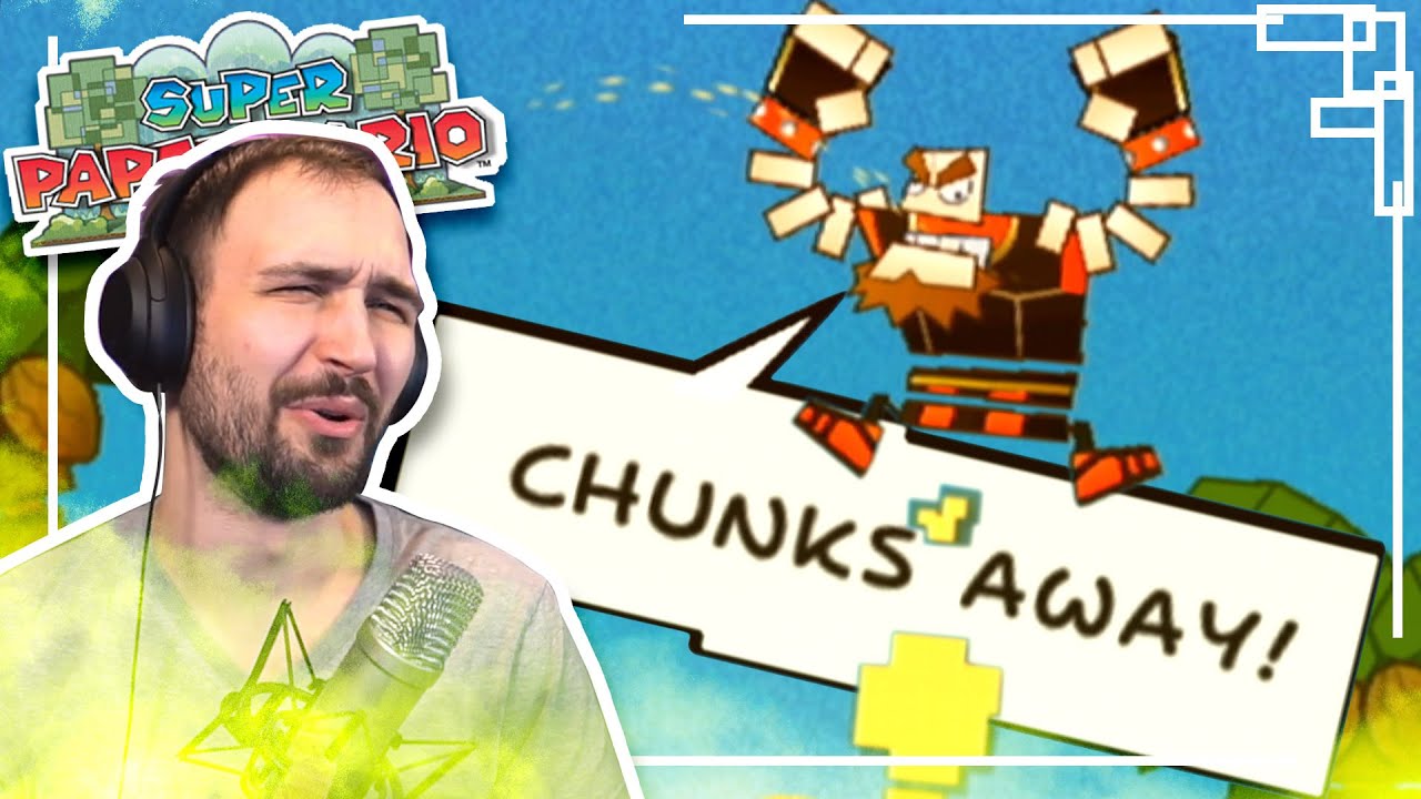 Super Paper Mario | It's All Downhill | Part 1 | Blind Reaction Gameplay