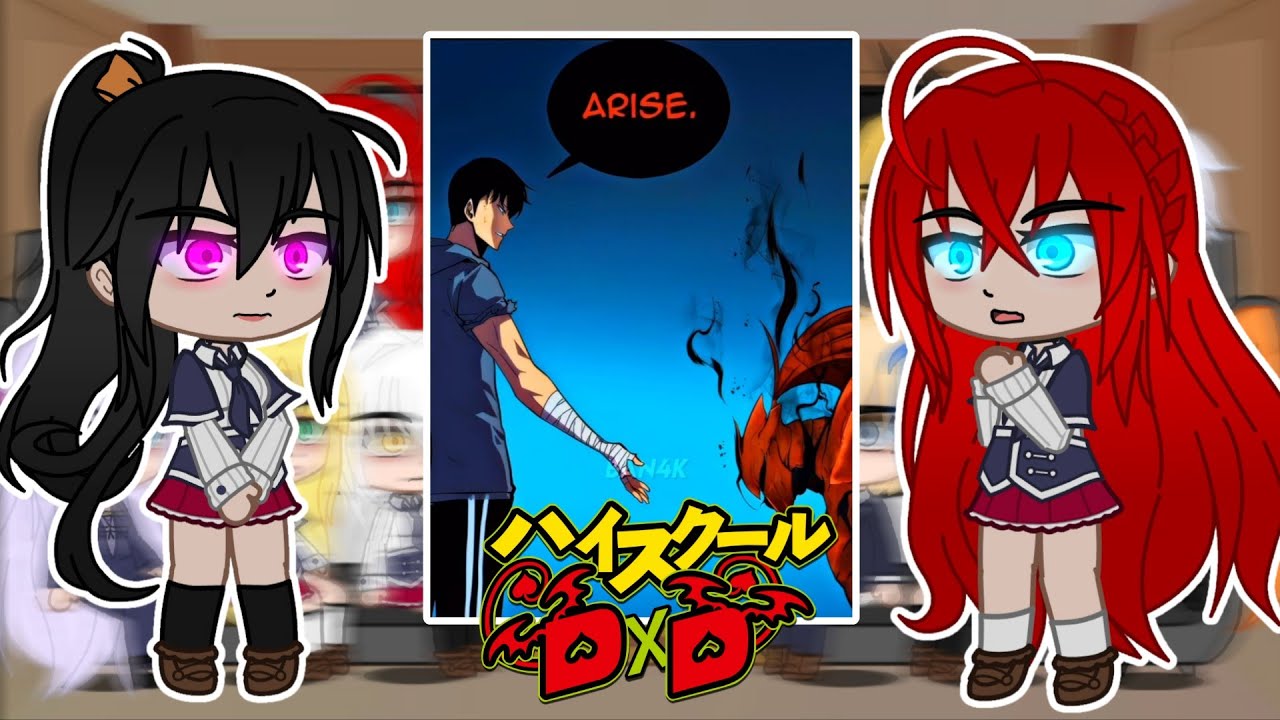 High School DxD react to Issei as Sung Jin Woo || Gacha React || Part 1