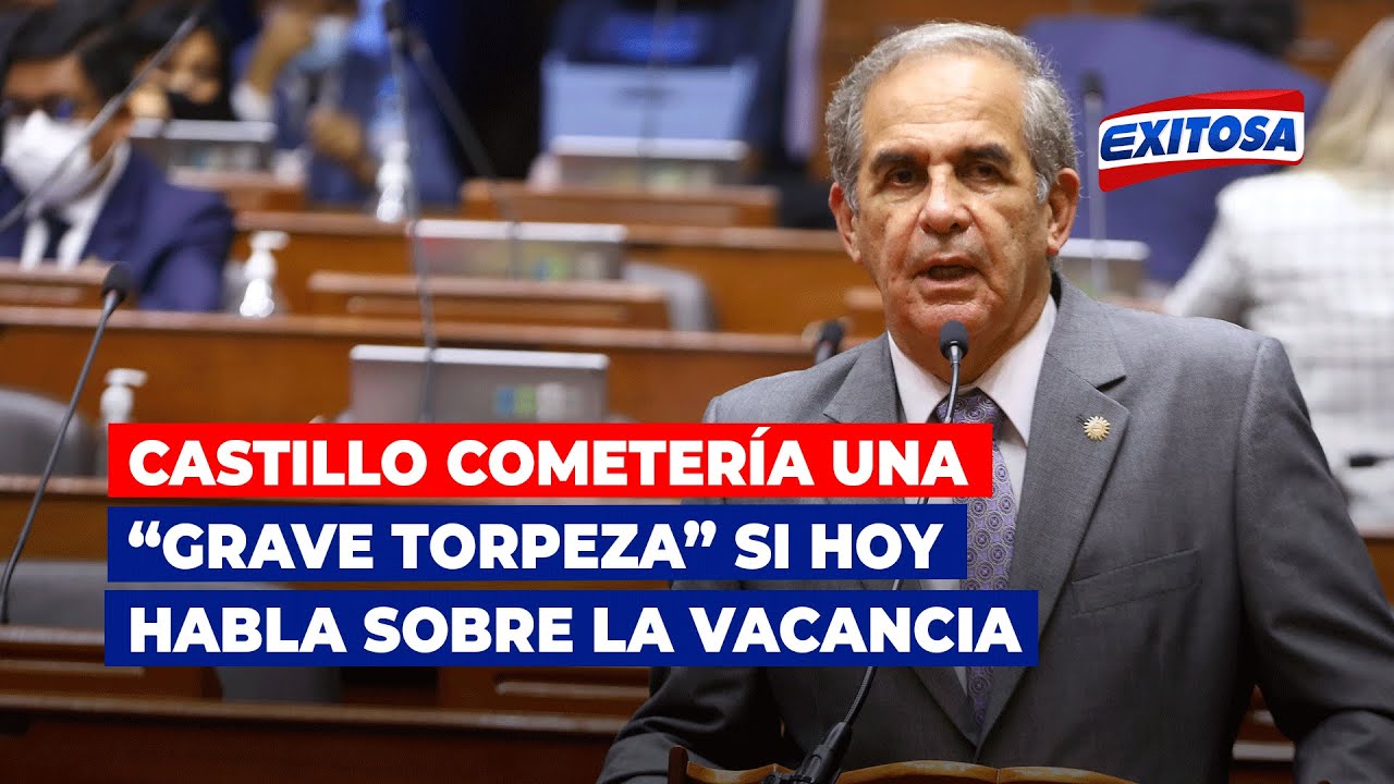 🔴🔵Chiabra afirma que el presidente cometería una “grave torpeza” si hoy habla sobre la vacancia