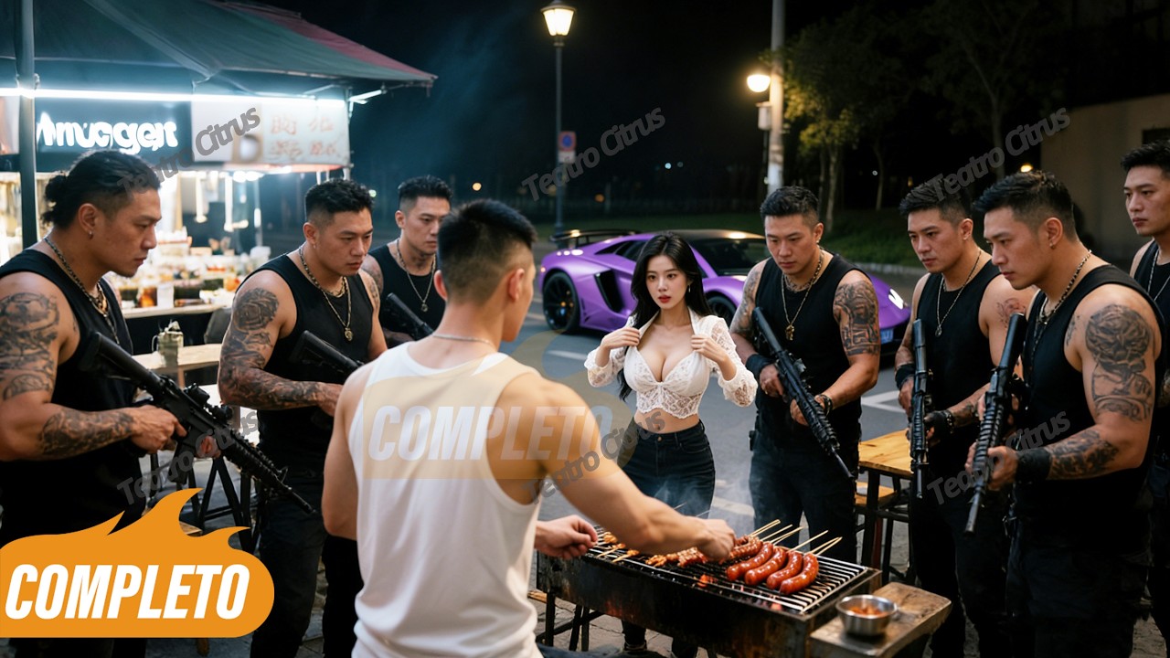 Un matón acosa a una vendedora de barbacoa, sin saber que su novio repartidor es un guerrero oculto.