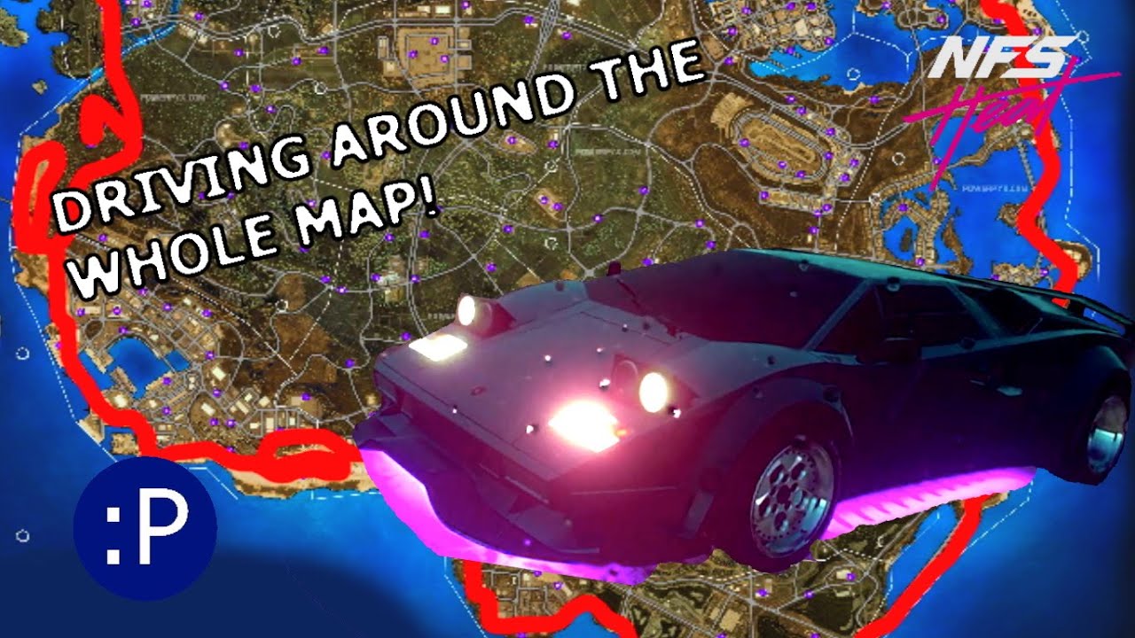 Need For Speed Heat TIMELAPSE Driving the Map Edge, Scenic Route EP34