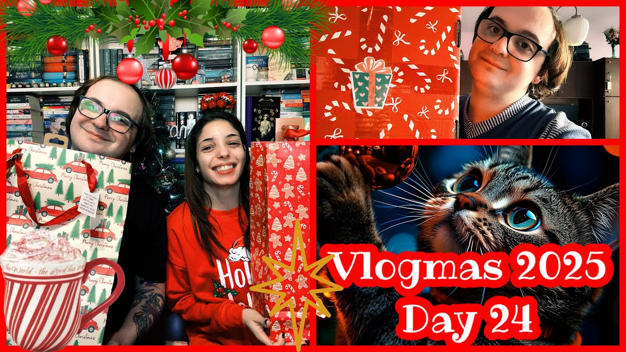 ☃️Vlogmas 2025☃️ Ден 24: ВЛОГ:Таен Дядо Коледа със Съвместното Четене + Подаръците от@elbookoholic