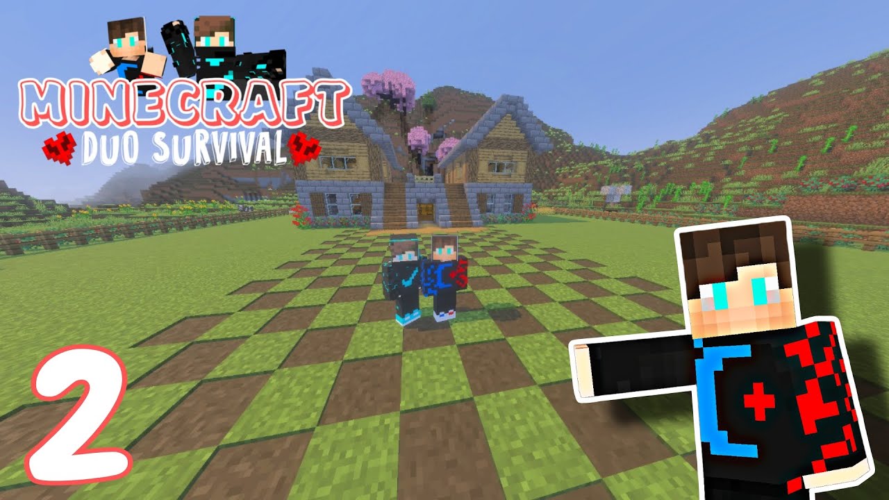 Minecraft : Duo Survival Series | ft. @MCFLASH7 | Ultimate Duo Survival House | Part 2 