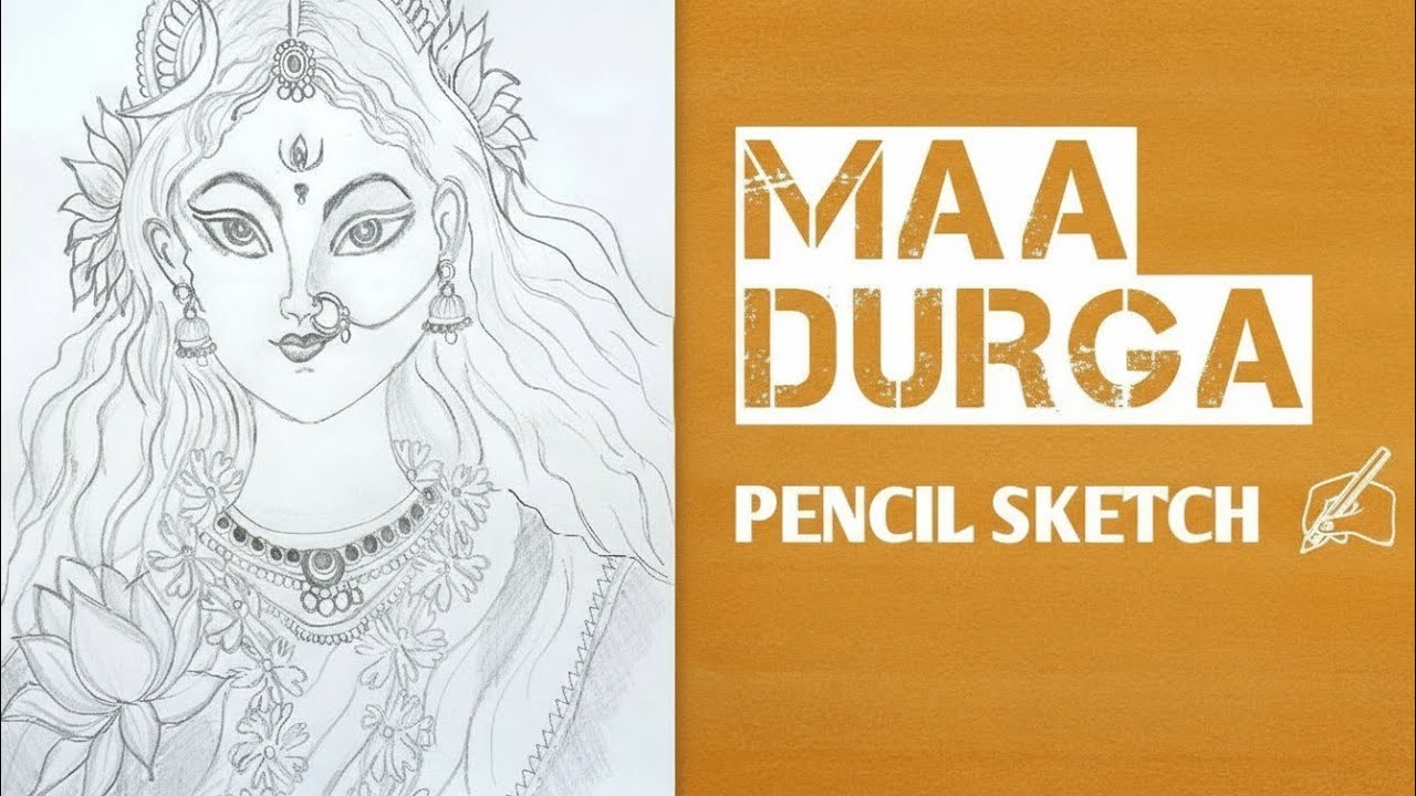 Goddess Durga Pencil Sketch ✍🏻 | Navratri Special Art ✨ | Muskan Pushkar #drawing #art  