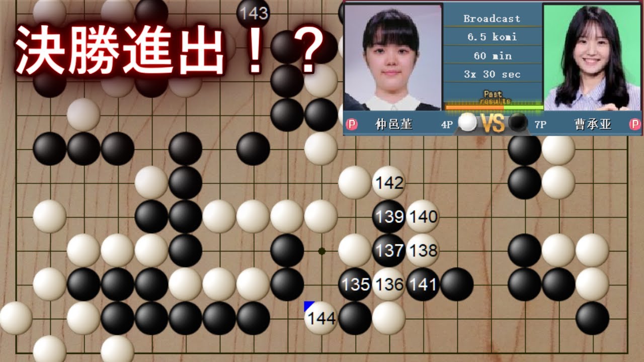 Dr.G女子最高棋士決定戦敗者組準決勝 仲邑菫の快進撃が止まらない！【囲碁】