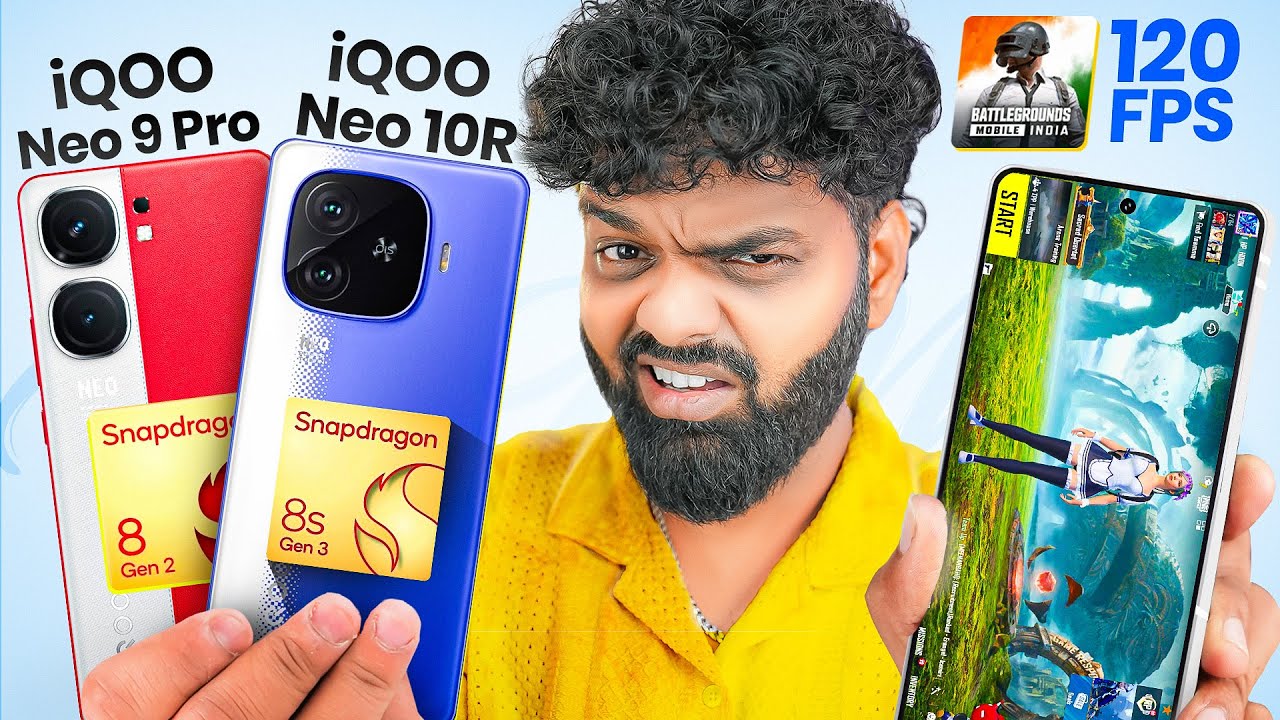 120 FPS BGMI Battle🔥 iQOO Neo 10R vs Neo 9 Pro: Lag, FPS Drop & Heating Test!
