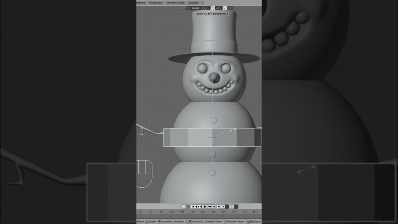 Esculpe Bufandas en Blender: &iexcl;Modelado F&aacute;cil y R&aacute;pido! #shorts