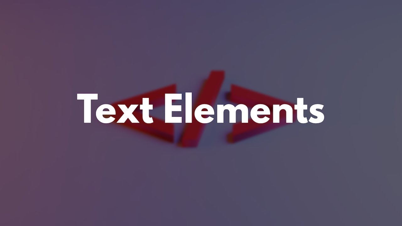 HTML Learning Path - Text Elements