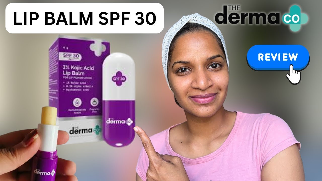 The Derma Co SPF 30 Lip Balm with 1% Kojic Acid, Hyaluronic Acid & Alpha Arbutin