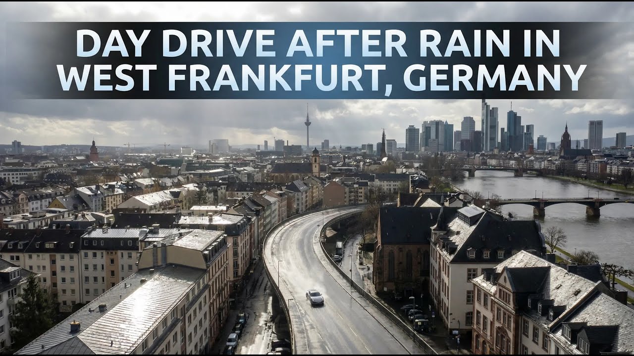Relaxing Daytime Drive in Hofheim near West Frankfurt, Germany | After Rain 😌🌦️🚘