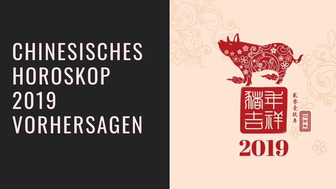 Chinesisches Horoskop 2019 das Jahr des Schweins