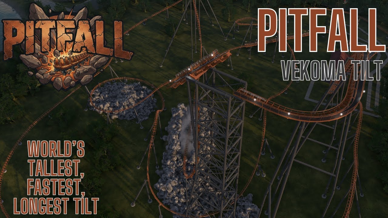 Pitfall - Tallest, Longest, Fastest Vekoma Tilt Coaster