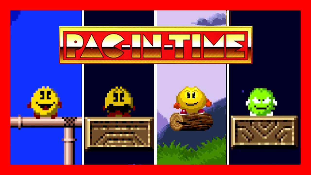 Pac-In-Time 👻 Versions Comparison 👻 Macintosh, PC DOS, SNES, Game Boy, Game Gear and much more