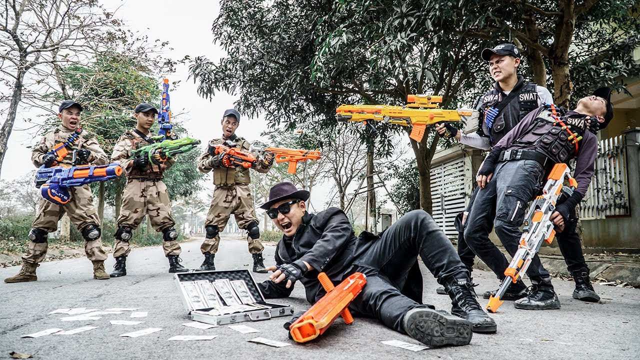 Action LTT : Special Police SEAL X Nerf Guns Battle Criminal Group Diamond By Nerf Guns
