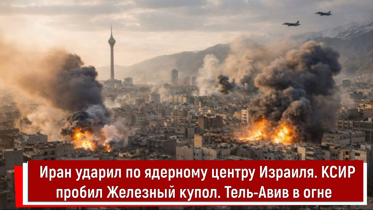 Иран ударил по ядерному центру Израиля. КСИР пробил Железный купол. Тель Авив в огне