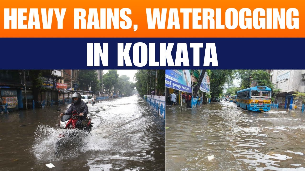 LIVE: Kolkata Waterlogging Today | Heavy Rains Lashes Kolkata, Waterlogging In Parts Of City | News9