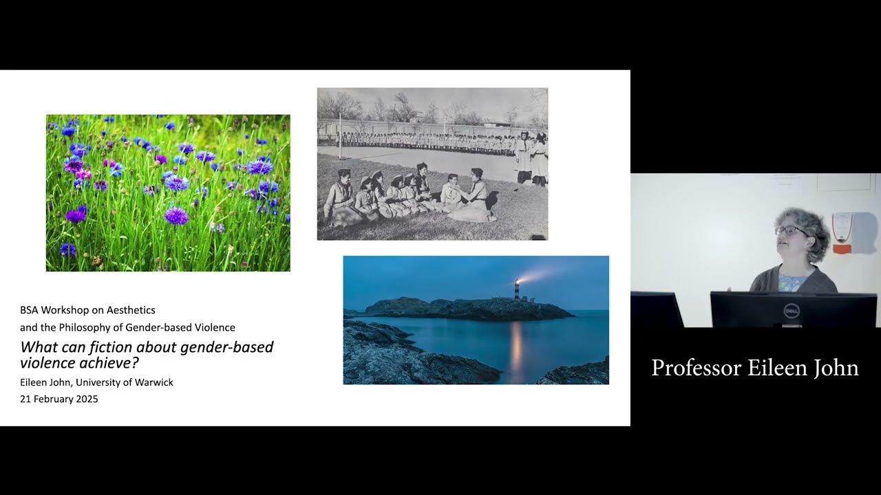 What Can Fiction About Gender-Based Violence Achieve? - Professor Eileen John