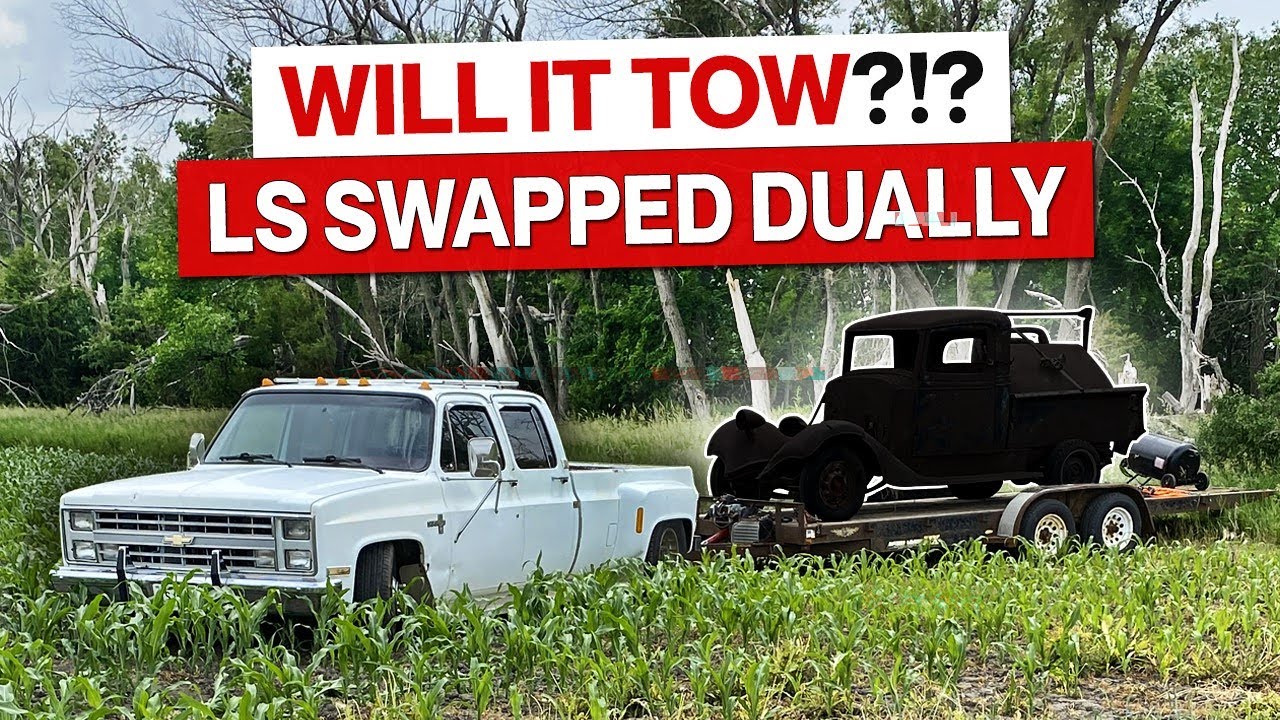 I Finally Finished My LS Swapped Chevrolet Squarebody Dually And We Put It To Work! New Tow Pig?!?