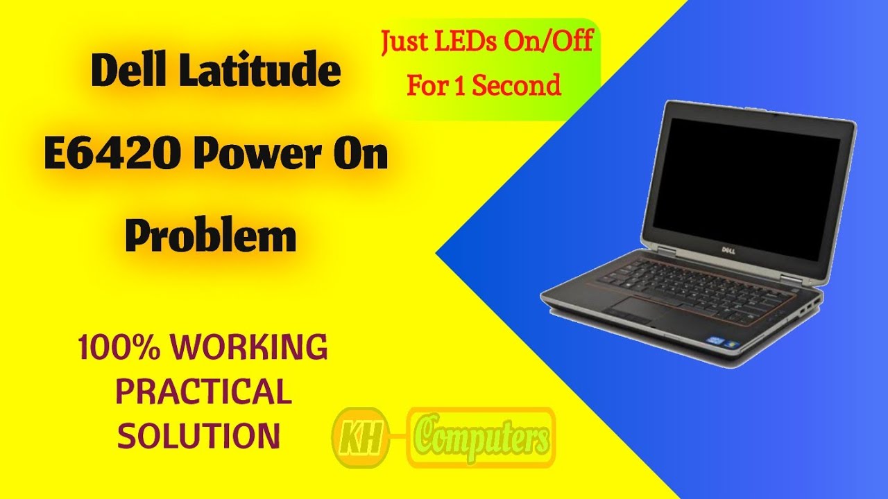How to fix?Dell Latitude E6420 Power on issue | Flashing LED lights | Most Common Issue Fix