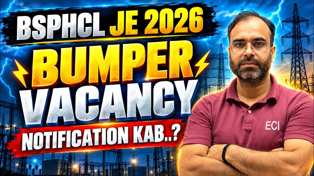 BSPHCL JE 2026 | Bumper Vacancy Out🔥 | #bsphclje #bsphclpreviousyearquestions #syllabus #electrical