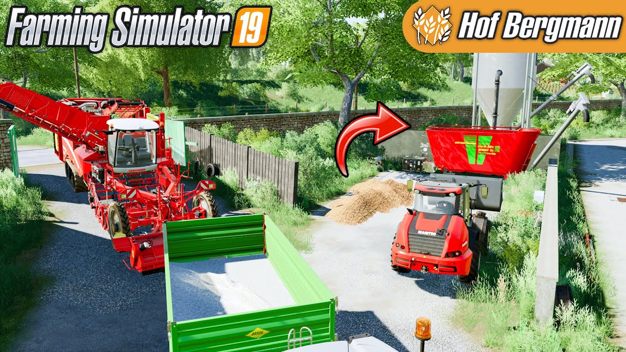 DOMUZ BESİNİ ÜRETİMİ & DOMUZLARIN BESLENMESİ | HOF BERGMANN | Farming Simulator 19 Timelapse#29